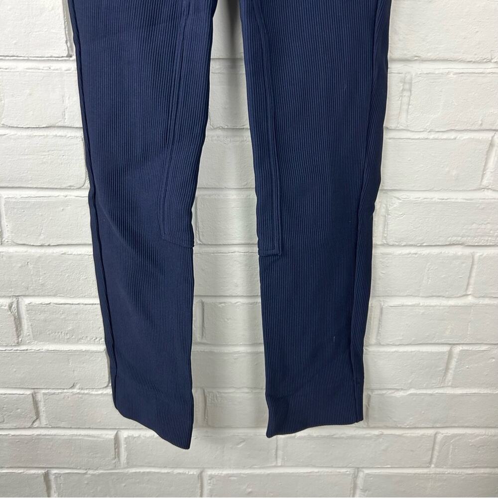 American Apparel Navy High Rise Ribbed Riding Pants Size S - Picture 7 of 12